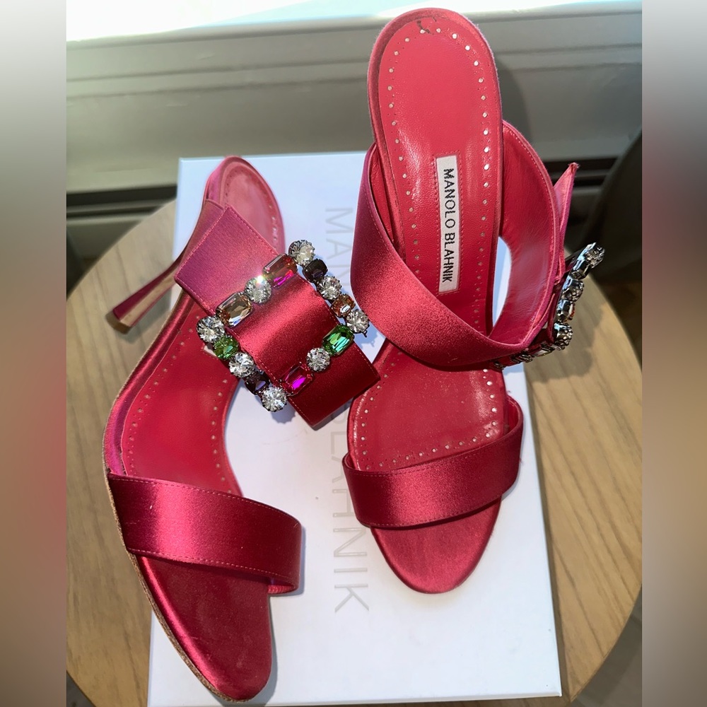 Manolo Blahnik Gable Jewel Sandal